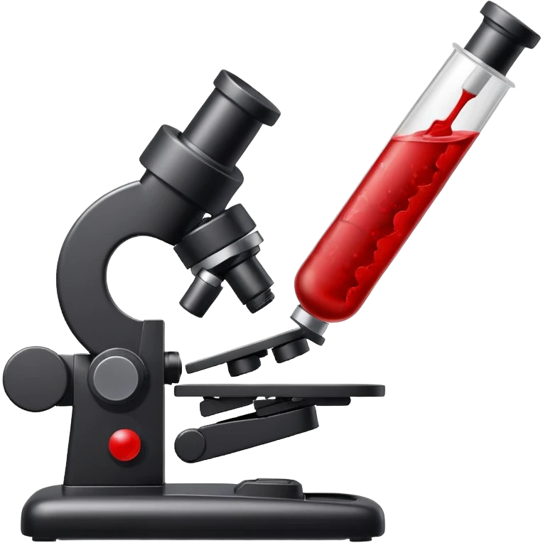 sangue no microscopio emoji