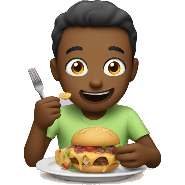 Eating  emoji