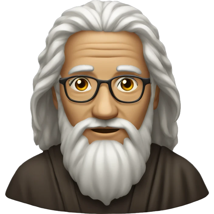 A male, old but good looking spiritual master emoji