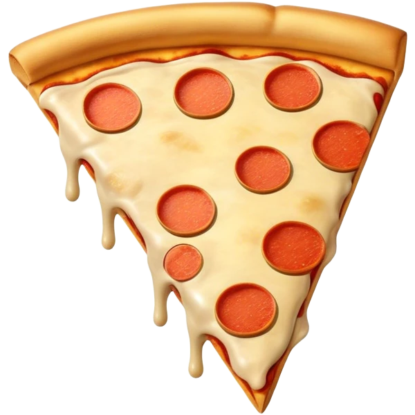 Pizza with big gold bars emoji