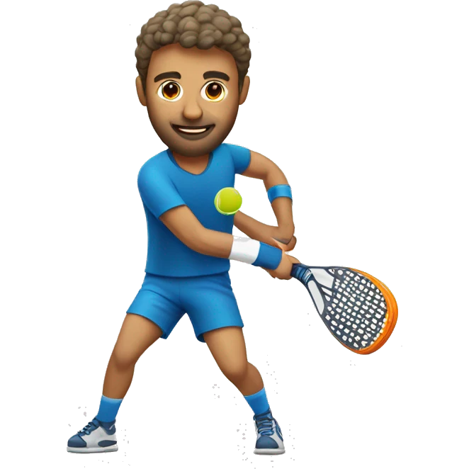 A man playing padel emoji