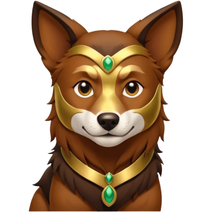 loki god of mischief as a dog. dynamic pose emoji