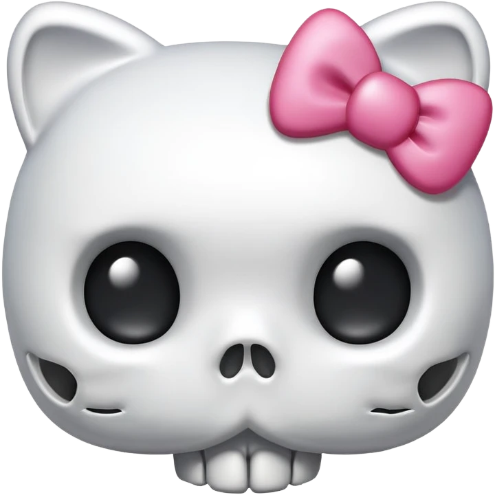 Hello kitty skull emoji