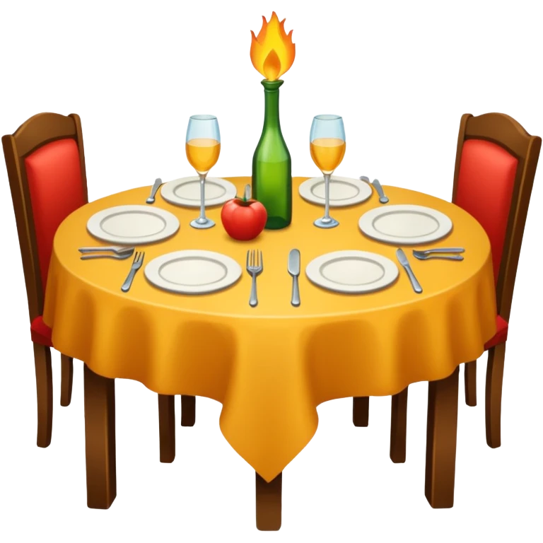 dinner table emoji