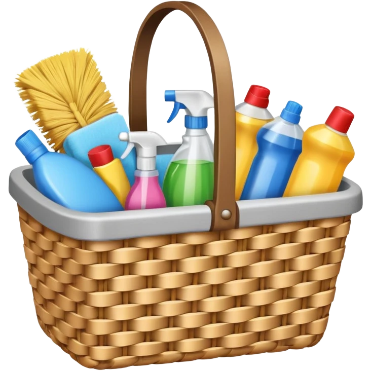 cleaning basket emoji