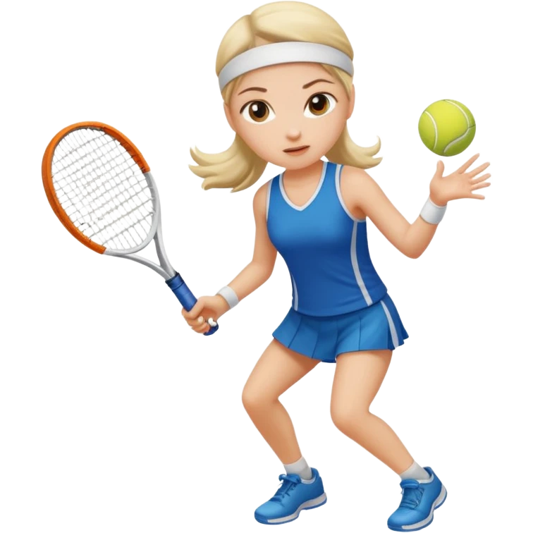 girl plays tennis emoji