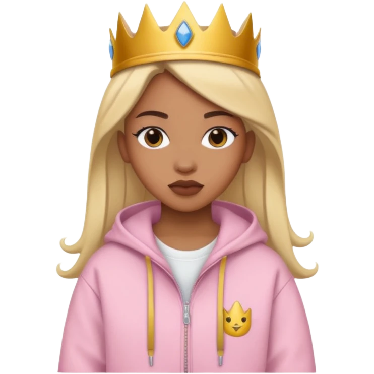 A princess wearing street wear clothes  emoji