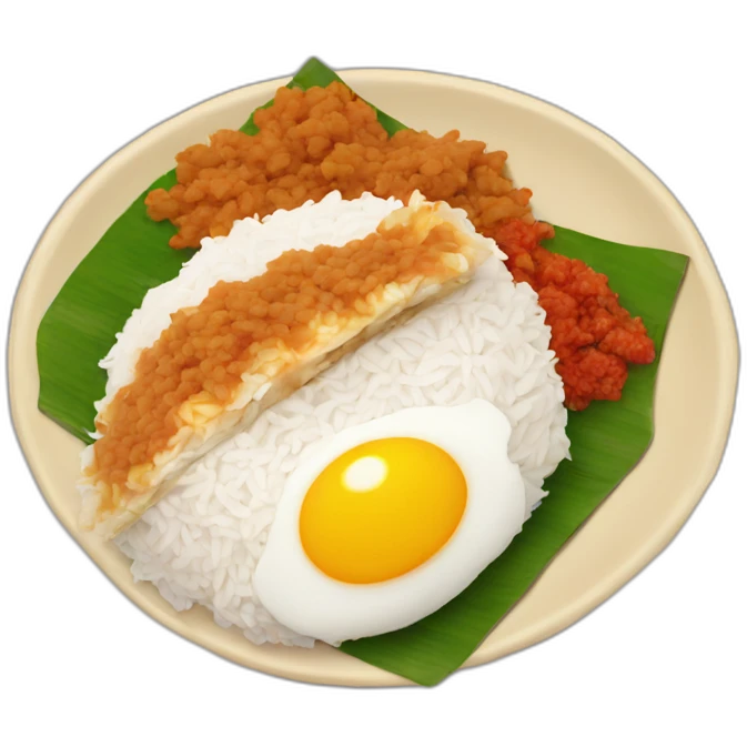 malaysian nasi lemak emoji