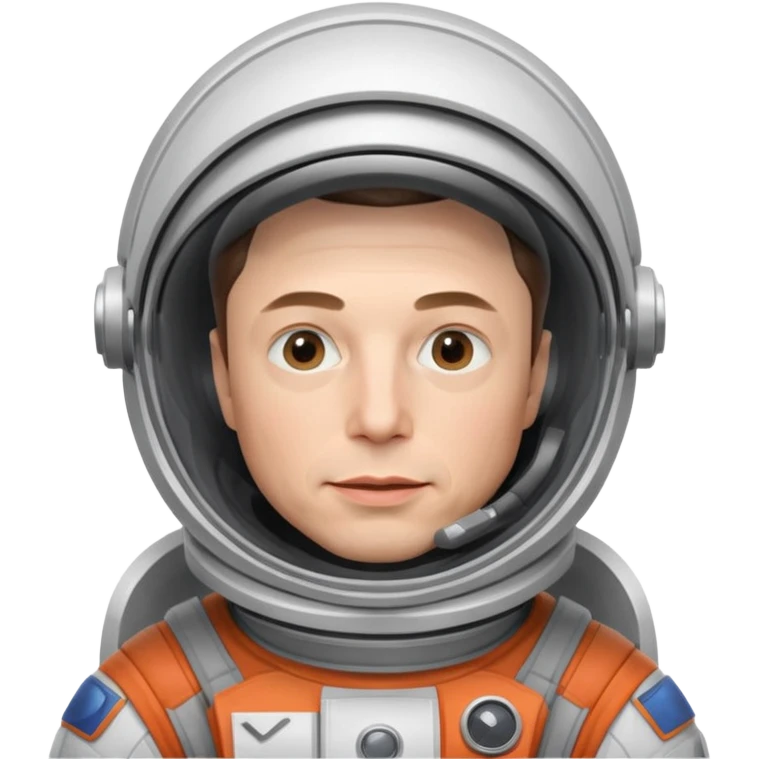 Elon Musk in the space Neutral emoji
