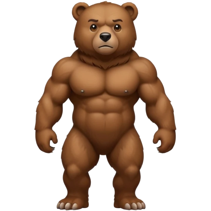 Walking bear emoji