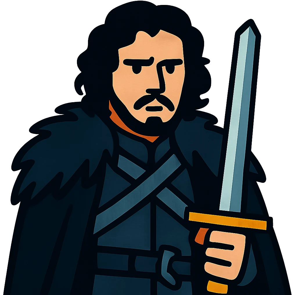 Jon Snow from Game of Thrones emoji
