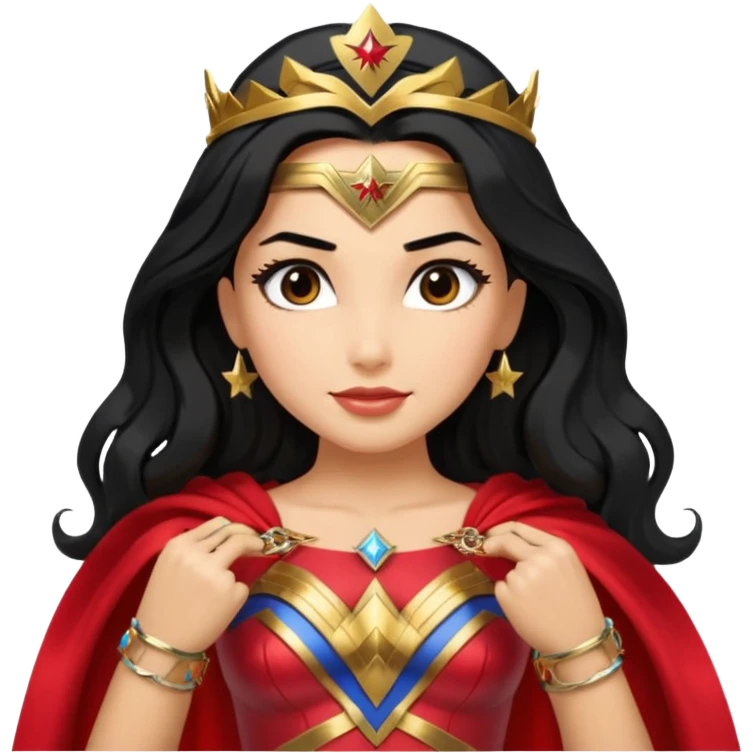 a beautiful Wonder Woman emoji