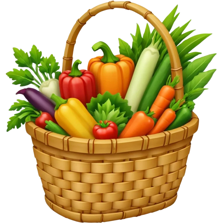  bamboo-basket vegetable emoji