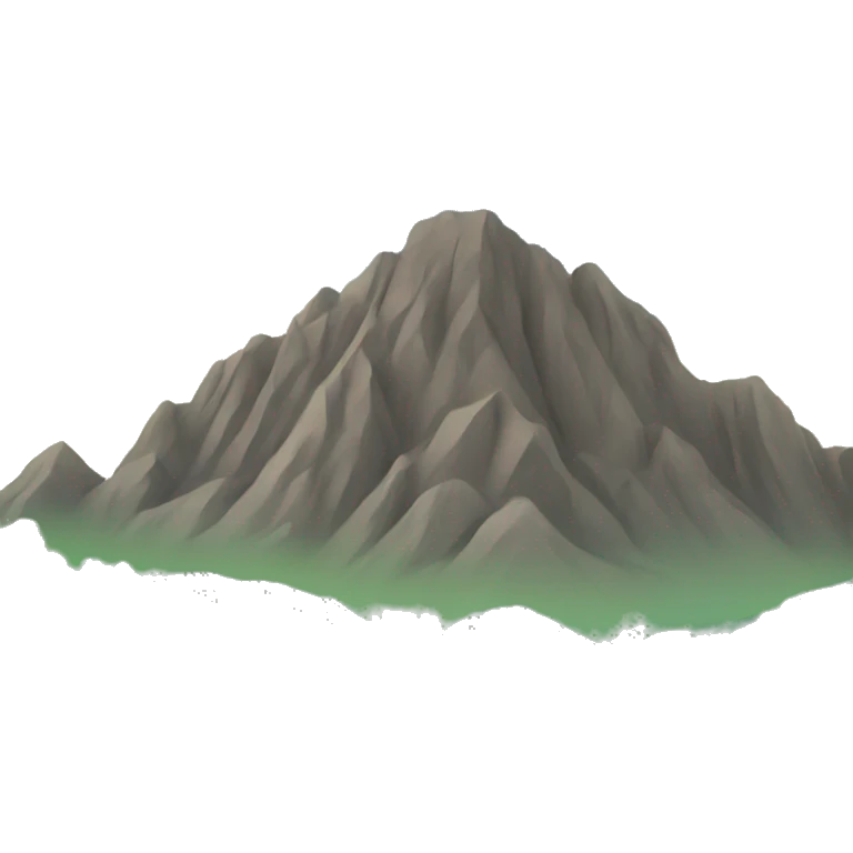 road with mountain on one side emoji
