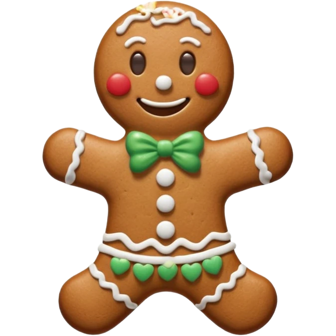 Gingerbread man emoji