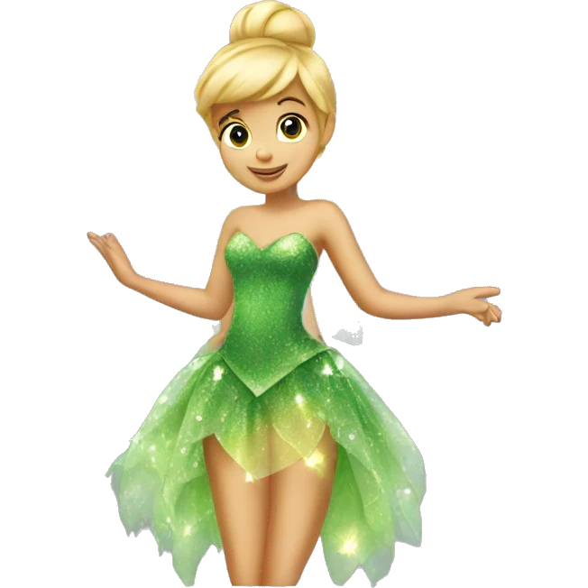 tinkerbell fairy sparkly dress emoji
