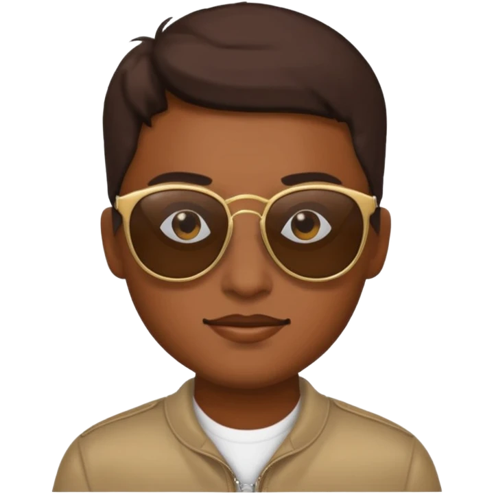 The courn wearing sunglasses  emoji