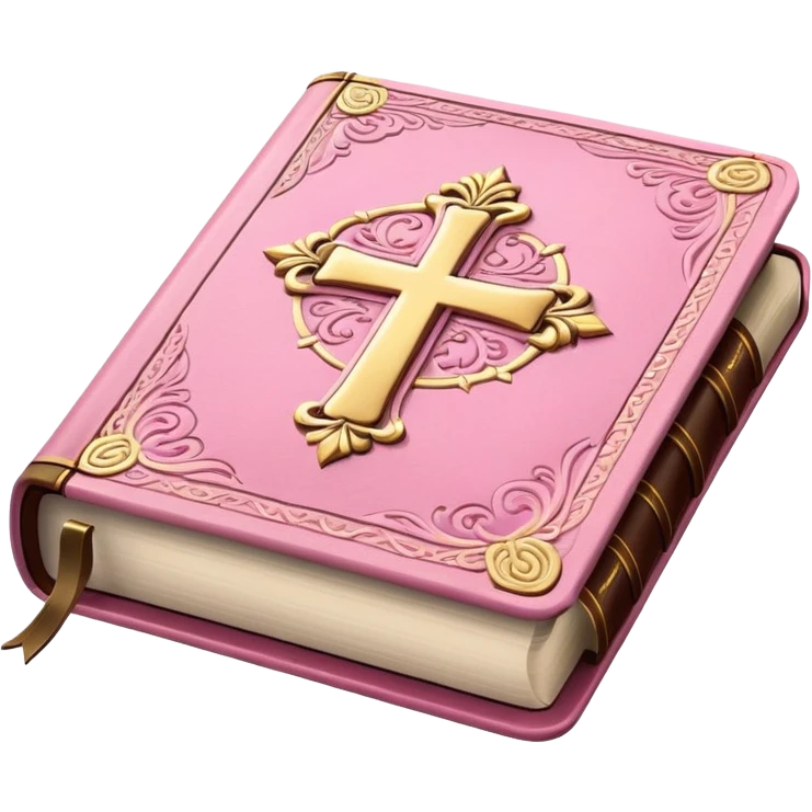 pink bible emoji