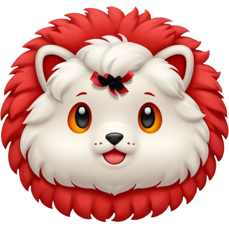 Fiocco morbido rosso emoji