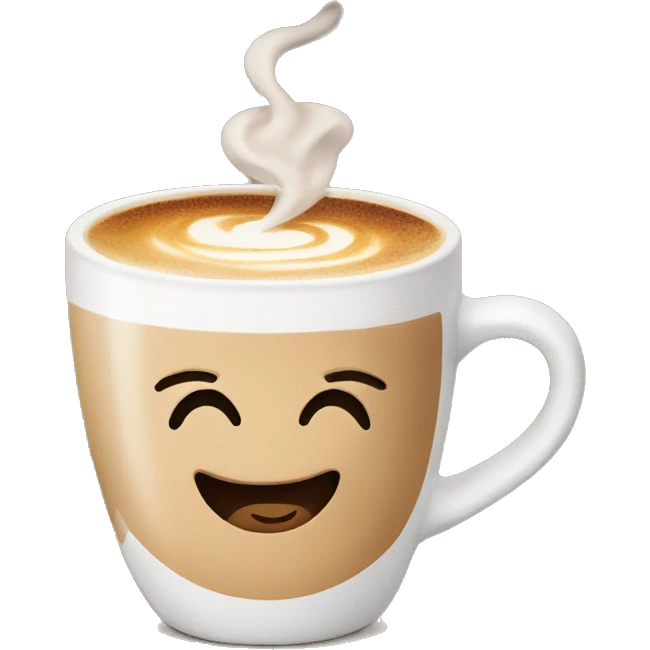 latte with kiss mark emoji