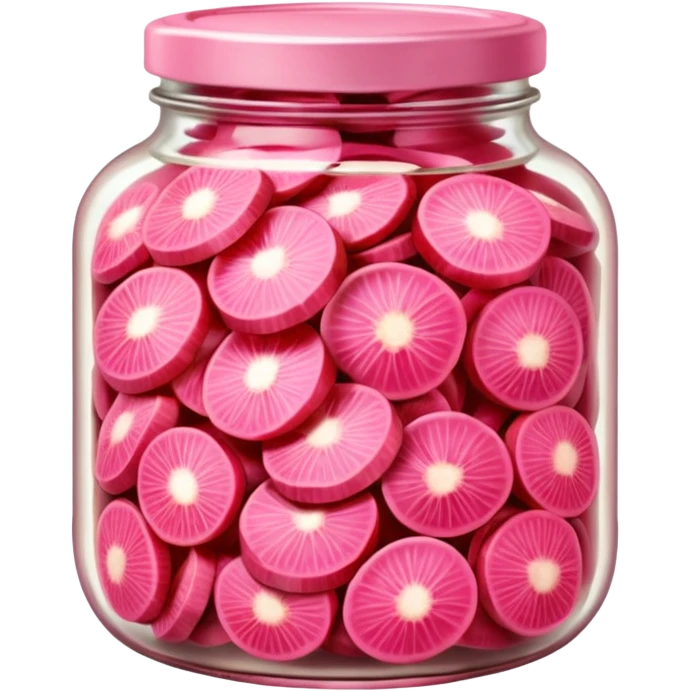 Pink Pickled ginger for sushi emoji