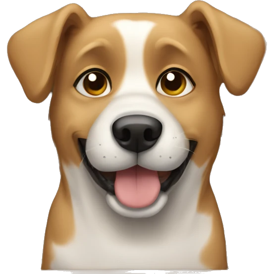 Dog in kennel  emoji