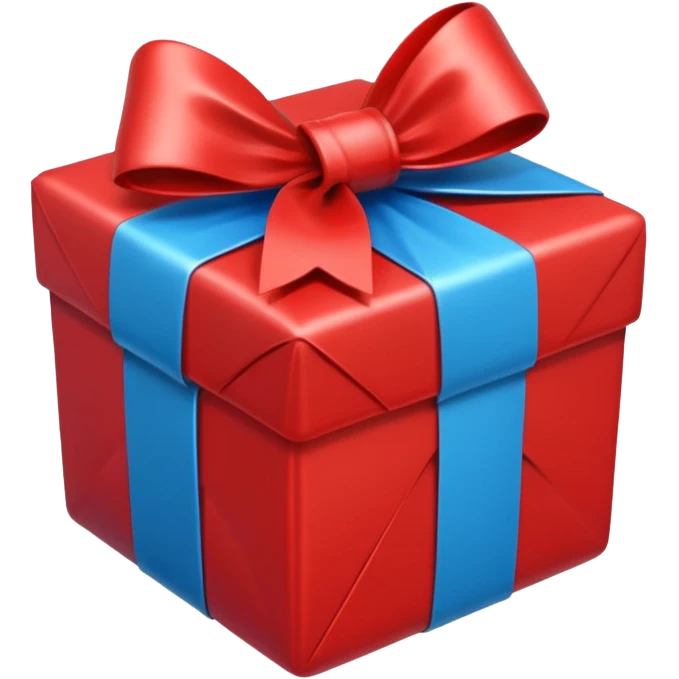 red and blue gift emoji emoji