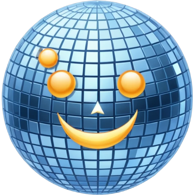 disco ball moon emoji