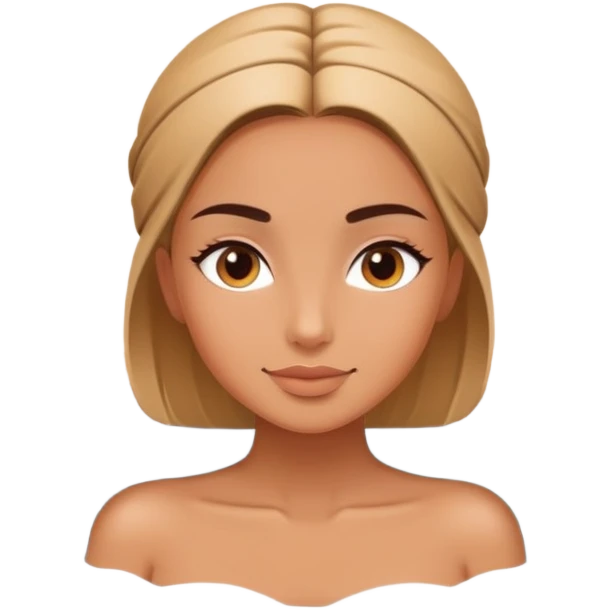 Girl relaxing in spa emoji