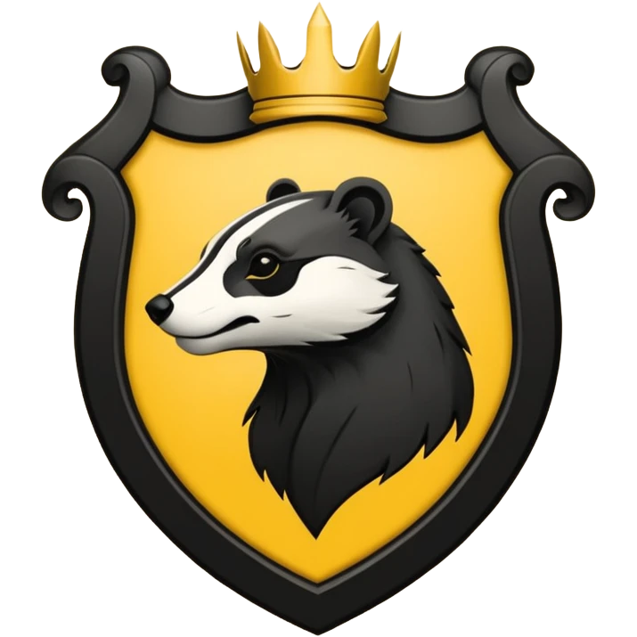 Hufflepuff crest  emoji
