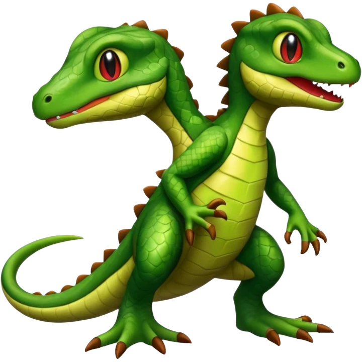Grovyle-Treecko-hybrid-Fakémon-creature (full body) emoji