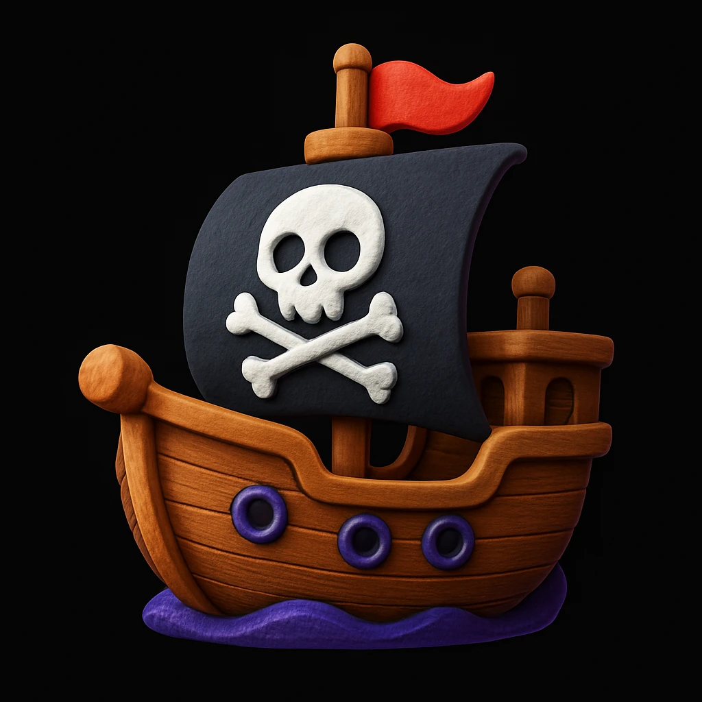 pirate ship emoji