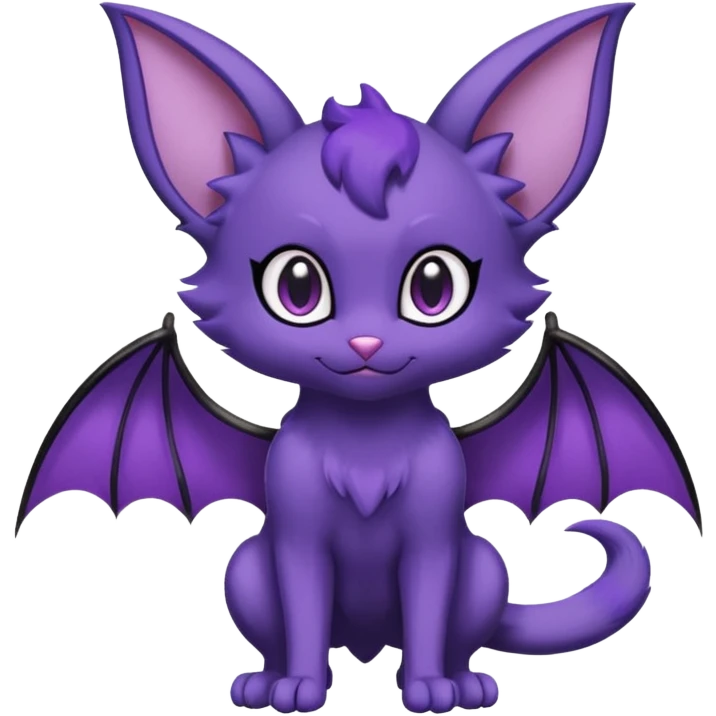 Shiny Purrloin-Noibat-Hybrid (Full body) emoji
