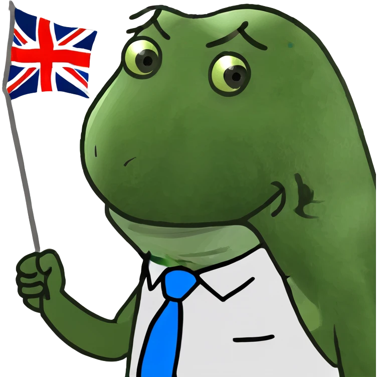 Nigel Farage waving a flag emoji