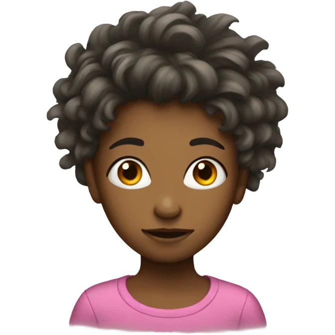 girl with messy hairs  emoji