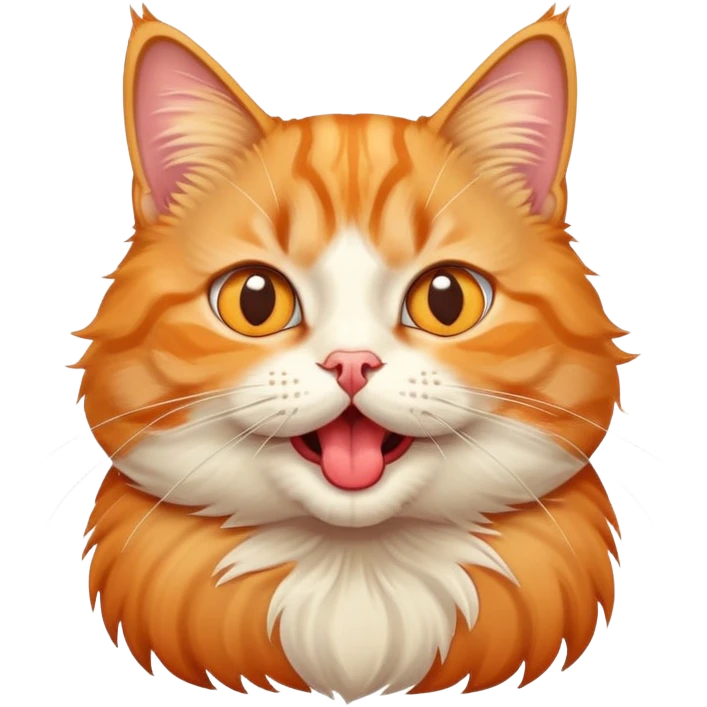 cute cross-eyed cat with tongue sticking out, silly expression emoji