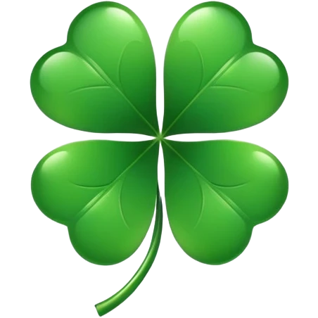 Trebol de 5 hojas de black clover emoji