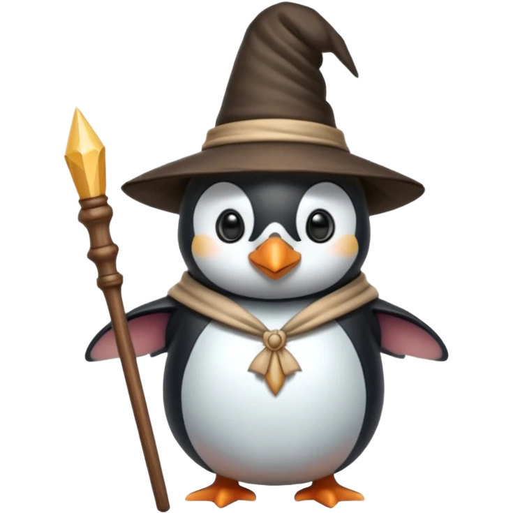 Penguin Wizard emoji