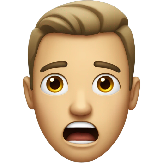 a person yelling  emoji