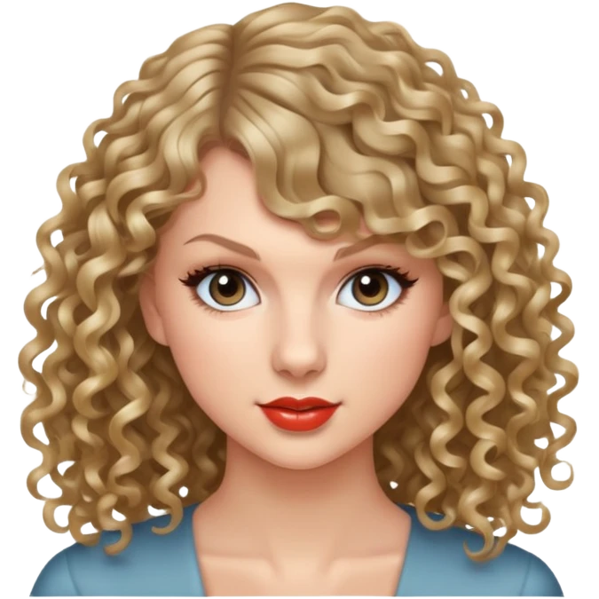 taylor swift tóc xăn dài emoji