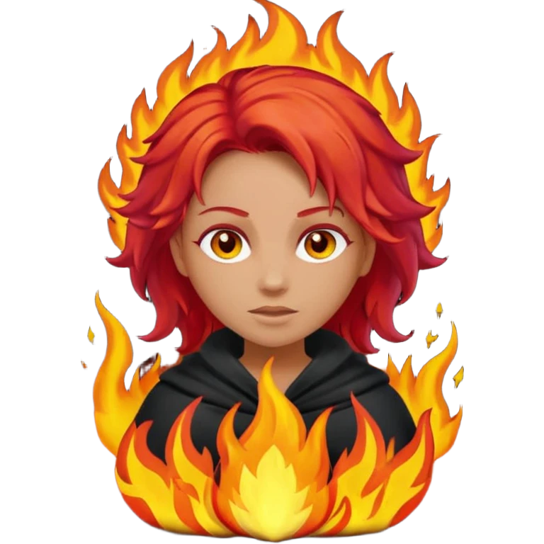 Capetinha com fogo por baixo emoji