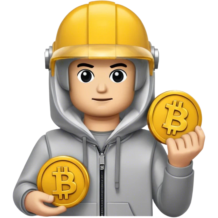 hackeur lego homme bitcoin emoji