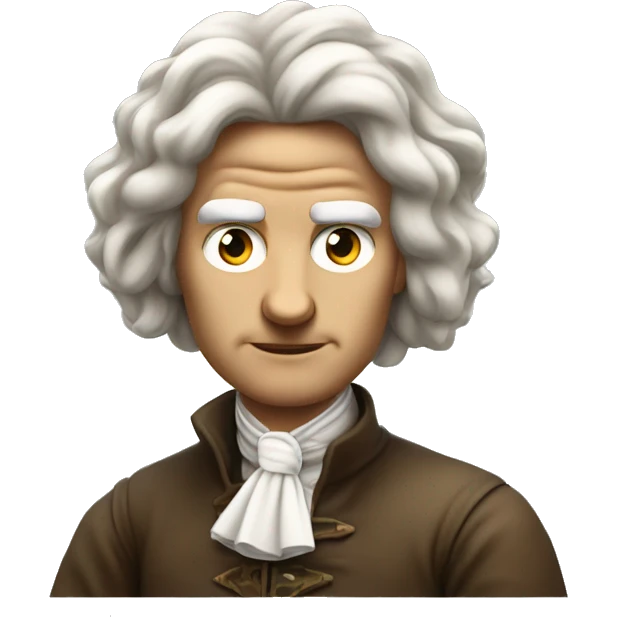Isaac Newton on an iPhone facing in to the right with apple on head pierced by arrow emoji