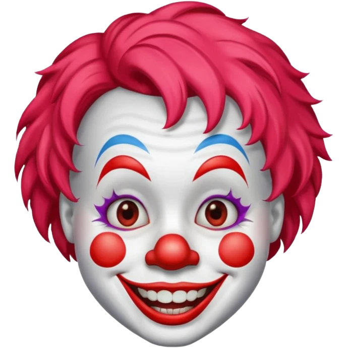 Clown big smile emoji