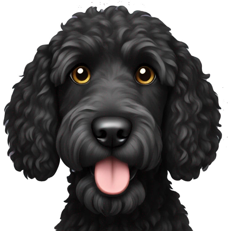 black labradoodle emoji