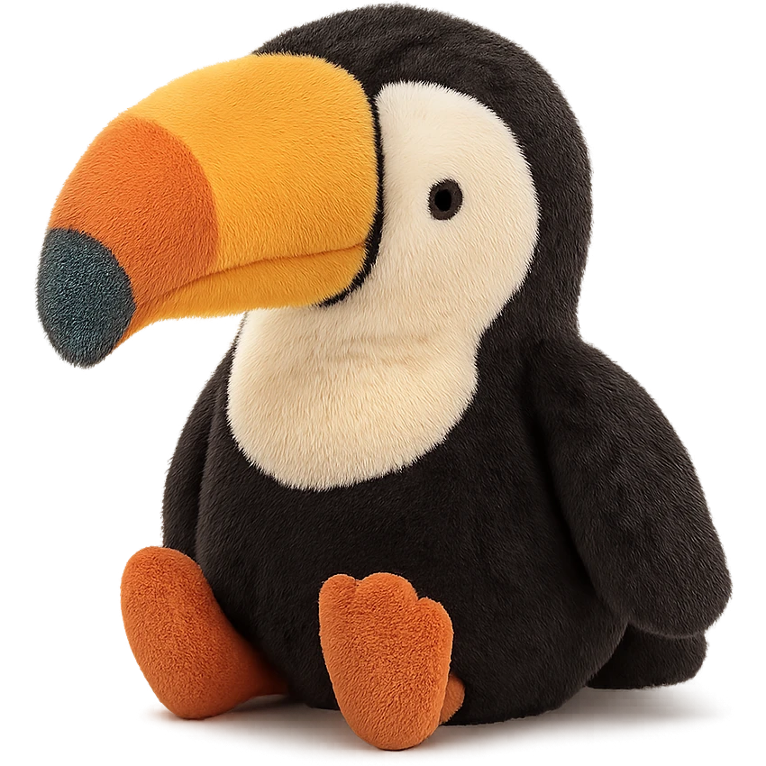 cute toucan jellycat plushie emoji