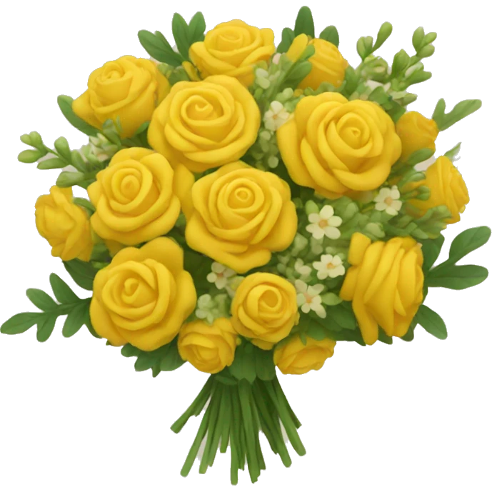 Yellow bouquet emoji