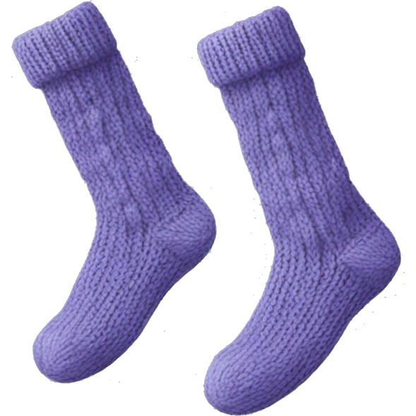 Knitted socks emoji