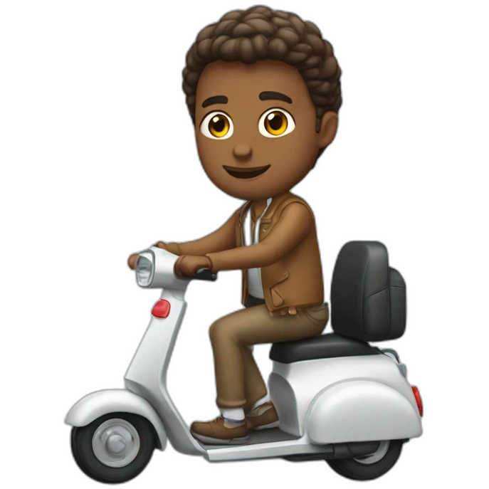 francois holland sur un scooter emoji
