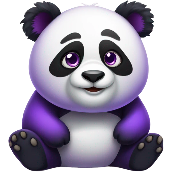 Purple panda emoji